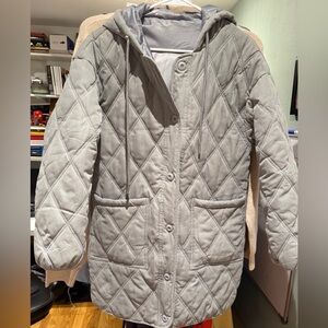 Women's Quilted Gray Jacket